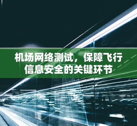 机场网络测试,保障飞行信息安全的关键环节 机场网络测试,保障飞行信息安全的关键环节