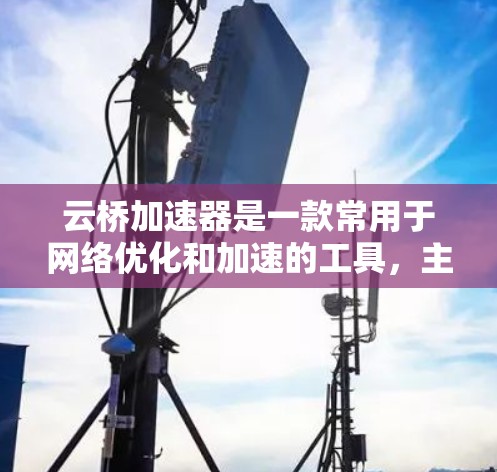 云桥加速器是一款常用于网络优化和加速的工具,主要面向PC和Mac用户。如果你需要在安卓设备上使用云桥加速器,以下是一些可能的解决方案 云桥加速器是一款常用于网络优化和加速的工具,主要面向PC和Mac用户。如果你需要在安卓设备上使用云桥加速器,以下是一些可能的解决方案