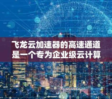飞龙云加速器的高速通道是一个专为企业级云计算环境设计的优化数据传输解决方案,旨在提升数据处理和应用执行效率。以下是对其的详细分析 飞龙云加速器的高速通道是一个专为企业级云计算环境设计的优化数据传输解决方案,旨在提升数据处理和应用执行效率。以下是对其的详细分析