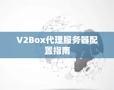 V2Box代理服务器配置指南 V2Box代理服务器配置指南