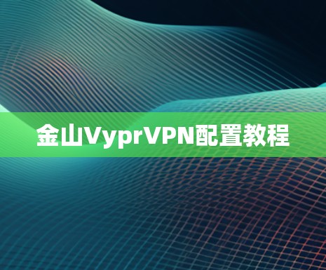 金山VyprVPN配置教程 金山VyprVPN配置教程