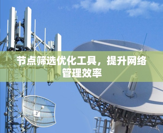 节点筛选优化工具，提升网络管理效率