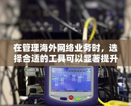 在管理海外网络业务时,选择合适的工具可以显著提升效率和服务质量。以下是根据需求分析后的工具推荐 在管理海外网络业务时,选择合适的工具可以显著提升效率和服务质量。以下是根据需求分析后的工具推荐