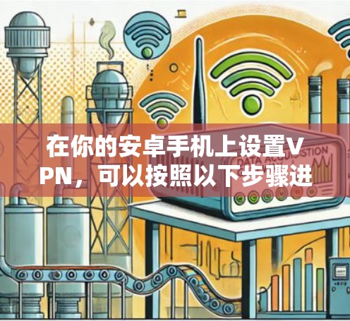 在你的安卓手机上设置VPN，可以按照以下步骤进行