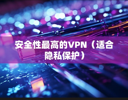 安全性最高的VPN(适合隐私保护) 安全性最高的VPN(适合隐私保护)