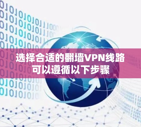 选择合适的翻墙VPN线路可以遵循以下步骤 选择合适的翻墙VPN线路可以遵循以下步骤