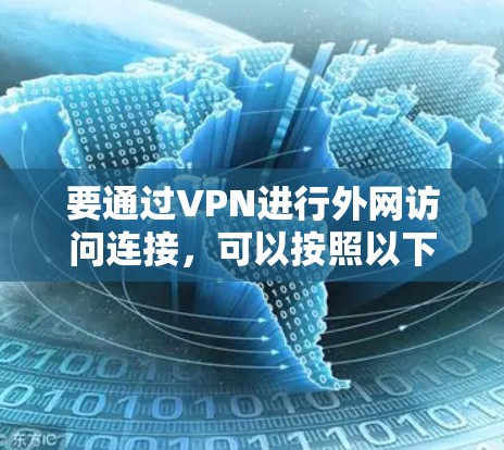 要通过VPN进行外网访问连接，可以按照以下步骤操作