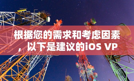 根据您的需求和考虑因素，以下是建议的iOS VPN应用